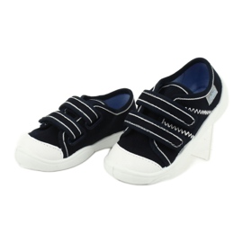 Befado children's shoes 907P118 white navy blue 3