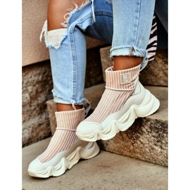 Women's High Sports Shoes Big Star White GG274608 1