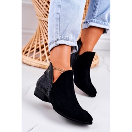 Women's Boots Maciejka Leather Black Snake 04091-72 1