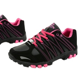 Black women's sports trekking W118 pink 1