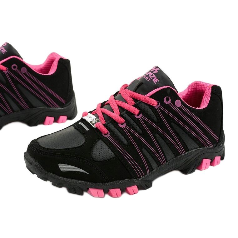 Black women's sports trekking W118 pink 1