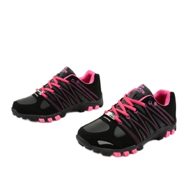 Black women's sports trekking W118 pink 2