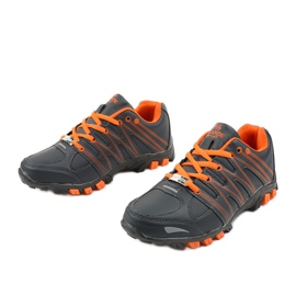 Gray women's sport trekking W118 orange grey 2