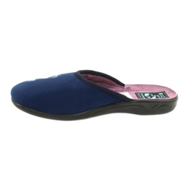Adanex 25626 navy blue velor slippers violet 1 Adanex 25626 navy blue velor slippers violet 1