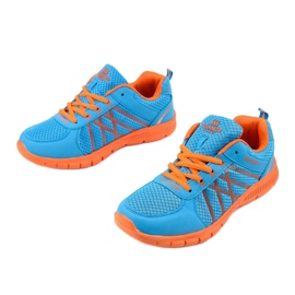 Sports women's running shoes W127 blue orange 2