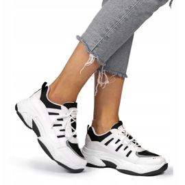 Black fashionable sports shoes BH-001 white 1