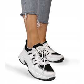 Black fashionable sports shoes BH-001 white 2