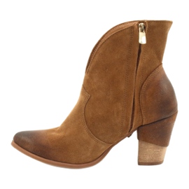 EXQUISITE 1196 Camel suede cowboy boots brown 1 EXQUISITE 1196 Camel suede cowboy boots brown 1