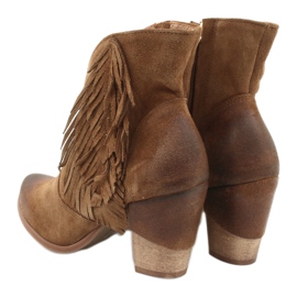 EXQUISITE 1196 Camel suede cowboy boots brown 3 EXQUISITE 1196 Camel suede cowboy boots brown 3