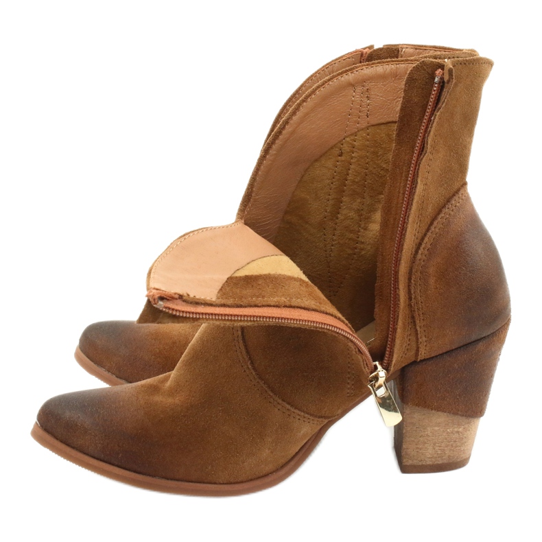 EXQUISITE 1196 Camel suede cowboy boots brown 4 EXQUISITE 1196 Camel suede cowboy boots brown 4