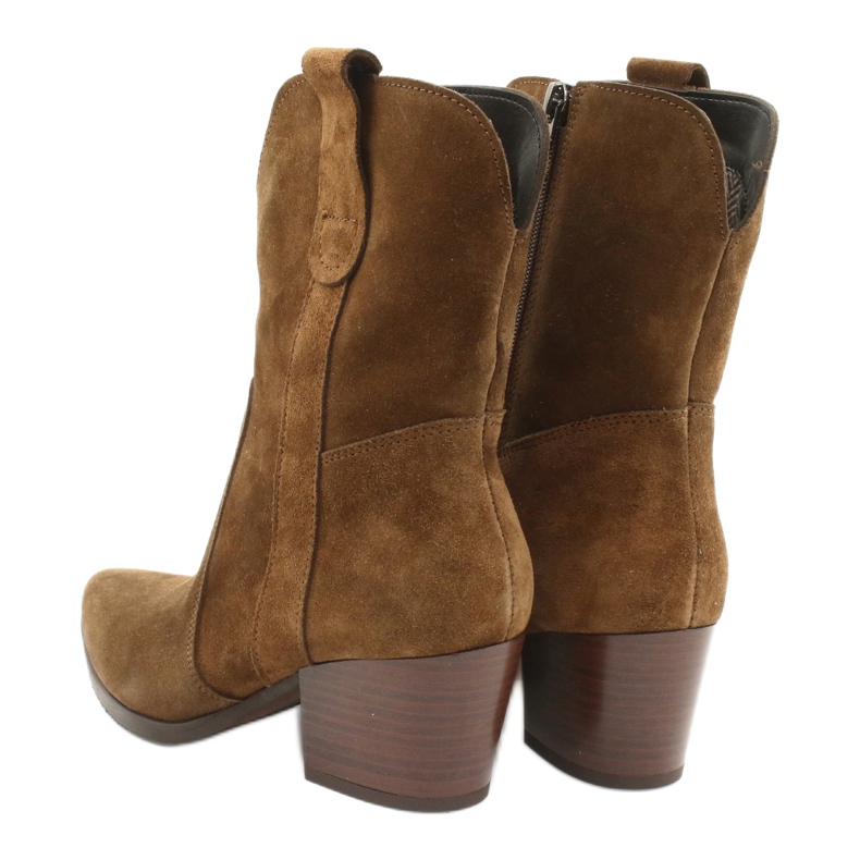 Gamis 4009 suede leather cowboy boots brown 3 Gamis 4009 suede leather cowboy boots brown 3