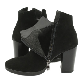 Gamis Leather suede ankle boots 4018 black 4 Gamis Leather suede ankle boots 4018 black 4