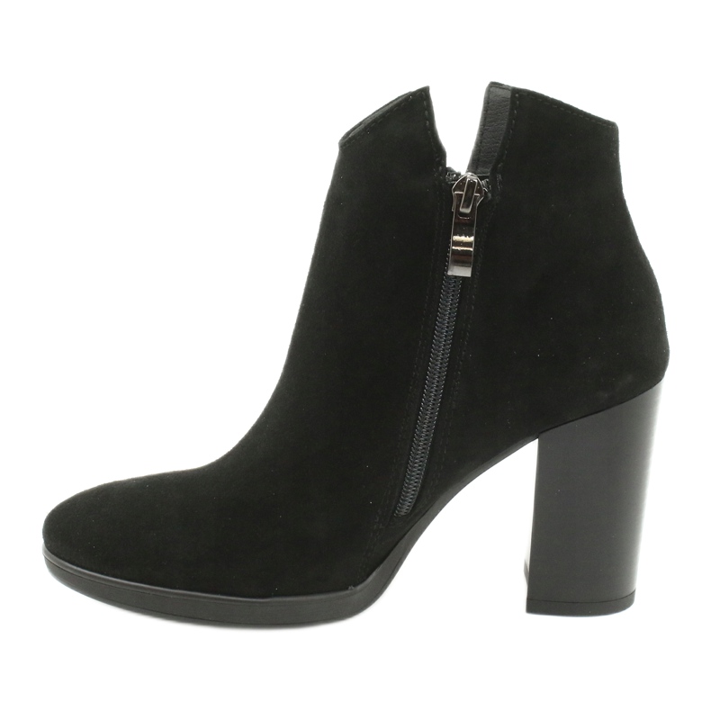 Gamis Leather suede ankle boots 4018 black 1