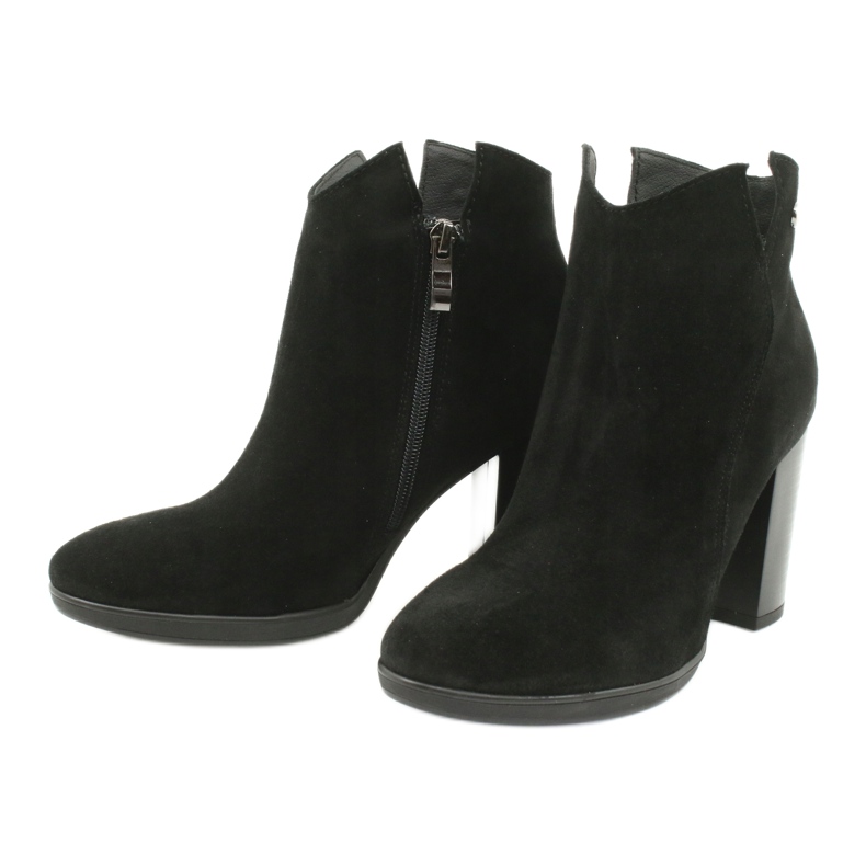 Gamis Leather suede ankle boots 4018 black 2 Gamis Leather suede ankle boots 4018 black 2