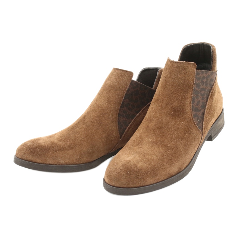 Gamis Suede slip-on ankle boots 4036 brown 2