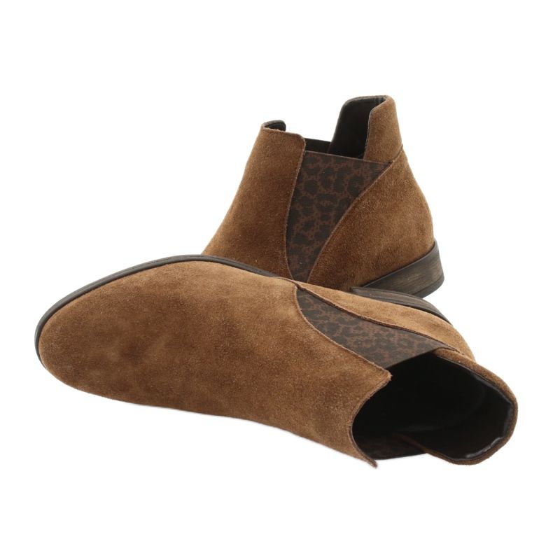 Gamis Suede slip-on ankle boots 4036 brown 4