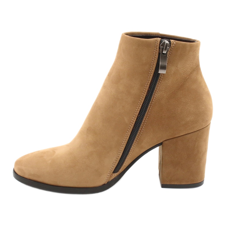 Kaniowski Women's leather boots k-0307 toffee/beige 1