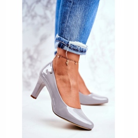 Women's pumps Sergio Leone Gray Lacquered Orsola grey 1 Women's pumps Sergio Leone Gray Lacquered Orsola grey 1