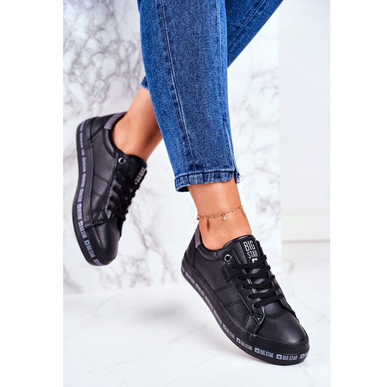 Women's Sneakers Big Star Black Snake GG274193 2 Women's Sneakers Big Star Black Snake GG274193 2