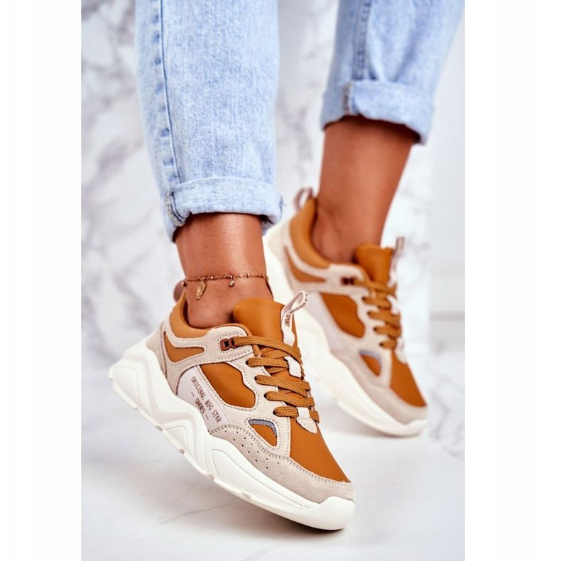 Women's Sneakers Big Star Beige GG274653 1