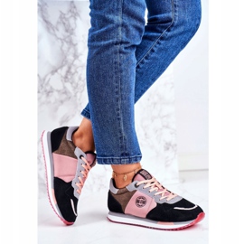Women's Sport Shoes Sneakers Big Star GG274458 black pink 1