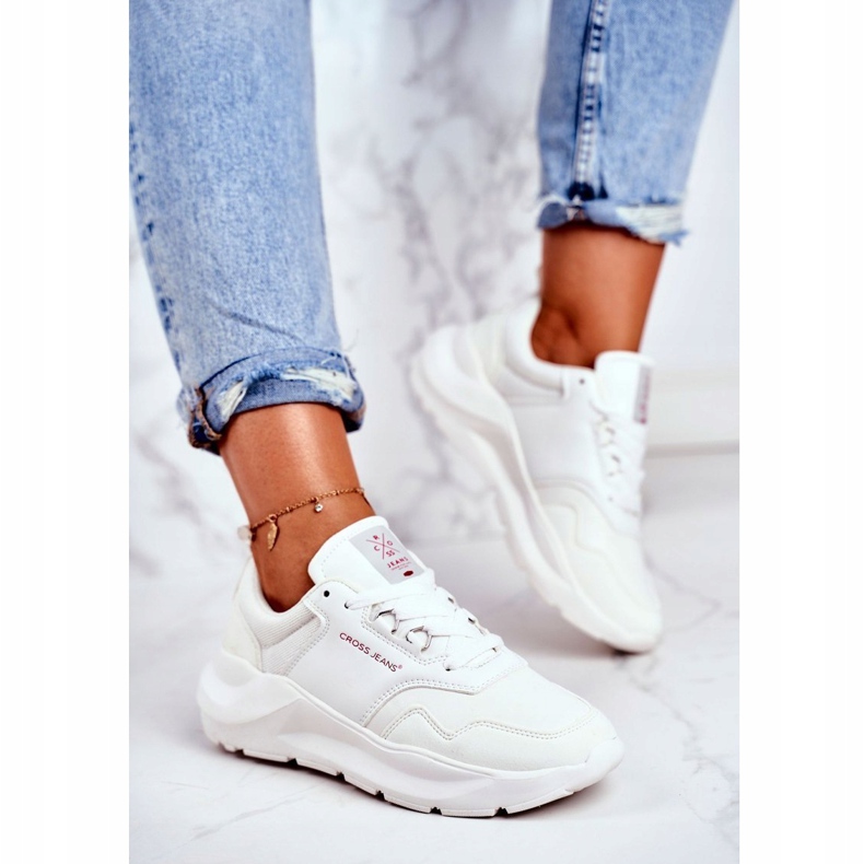 Women's Sport Shoes Sneakers Cross Jeans White GG2R4042C 1