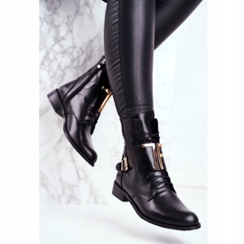 Women's Boots Nicole Leather Black 2591 golden 2