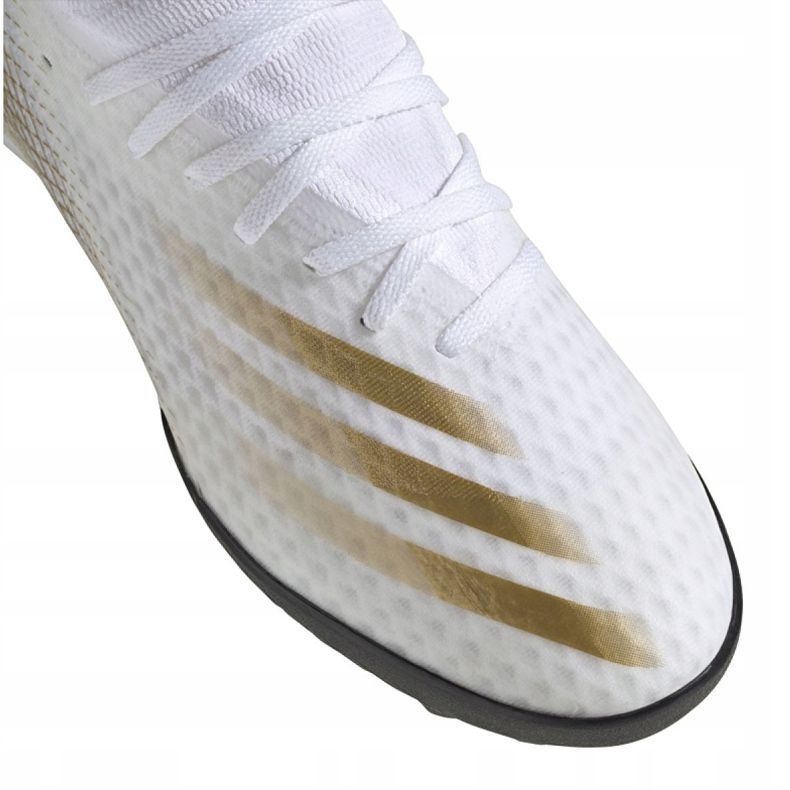 Adidas X Ghosted.3 Tf M EG8199 football boots black, white, gold white 2 Adidas X Ghosted.3 Tf M EG8199 football boots black, white, gold white 2