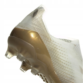 Adidas X Ghosted + Ag M FW9562 football boots black, white, gold white 1