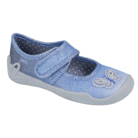 Befado children's shoes 123X035 blue silver 1 Befado children's shoes 123X035 blue silver 1