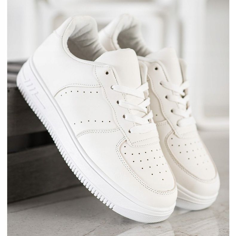 SHELOVET Sneakers On The Platform white 2