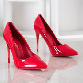 Queentina Lacquered Red Pins 1