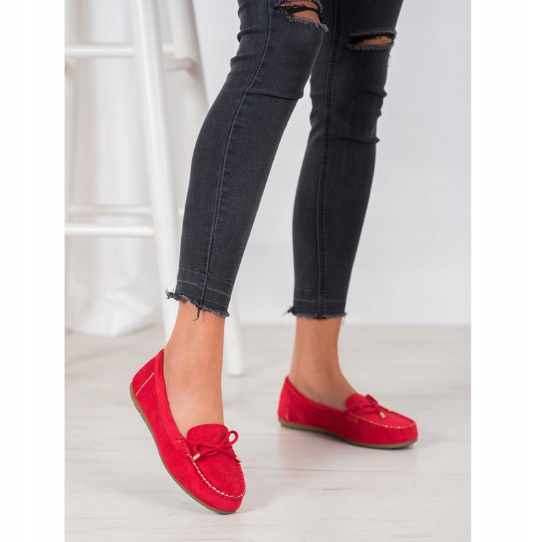Super Me Suede loafers red 1