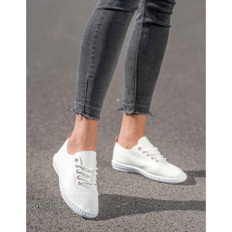 SHELOVET Light Sneakers With Eco Leather white 1