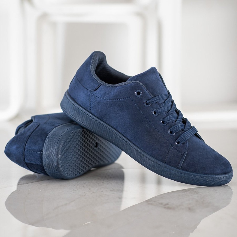 SHELOVET Navy blue suede sneakers 2 SHELOVET Navy blue suede sneakers 2