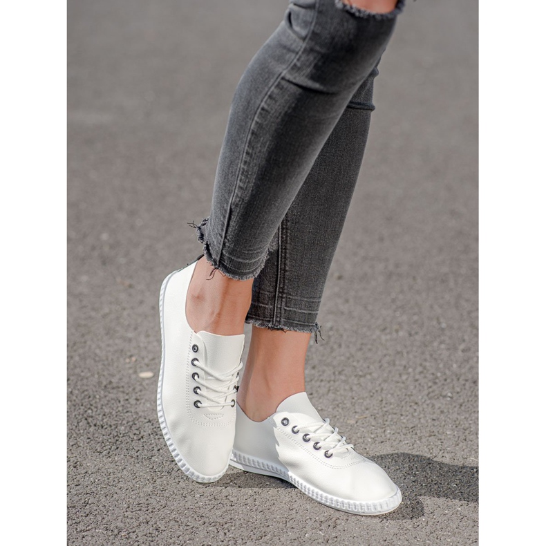 SHELOVET Light Sneakers With Eco Leather white 2