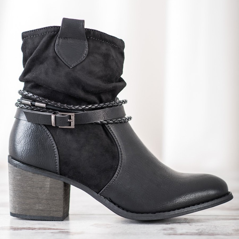 Goodin Cowboy boots with decorative stripes black 2