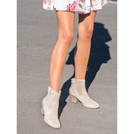 Bestelle Classic openwork cowboy boots beige 1
