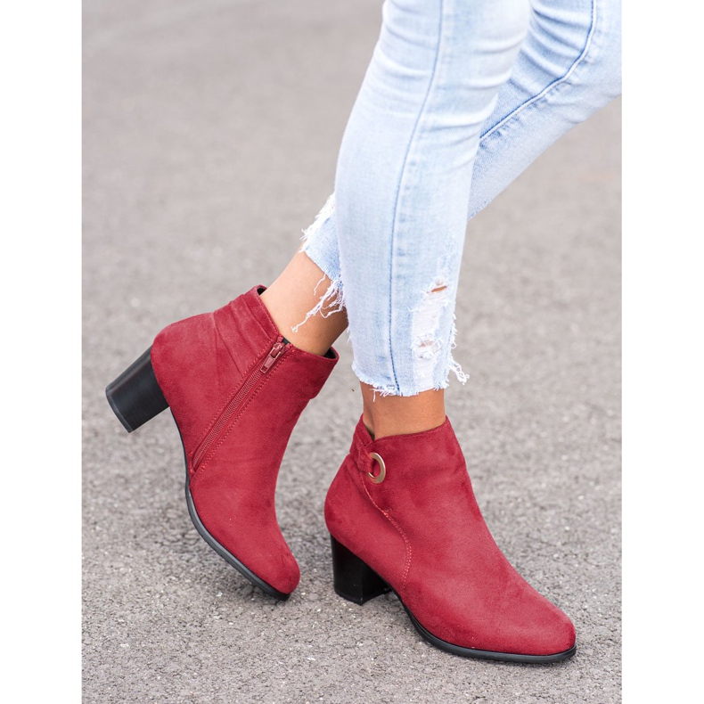 Goodin Comfortable Red Boots 1
