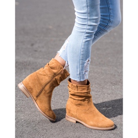 Cowboy boots on the VINCEZA wedge brown 1