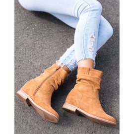 Cowboy boots on the VINCEZA wedge brown 2