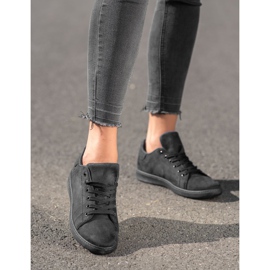 SHELOVET Black Suede Sneakers 2