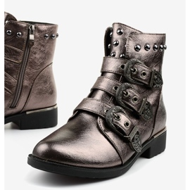 Gray women's boots with litas Aotoria grey 1