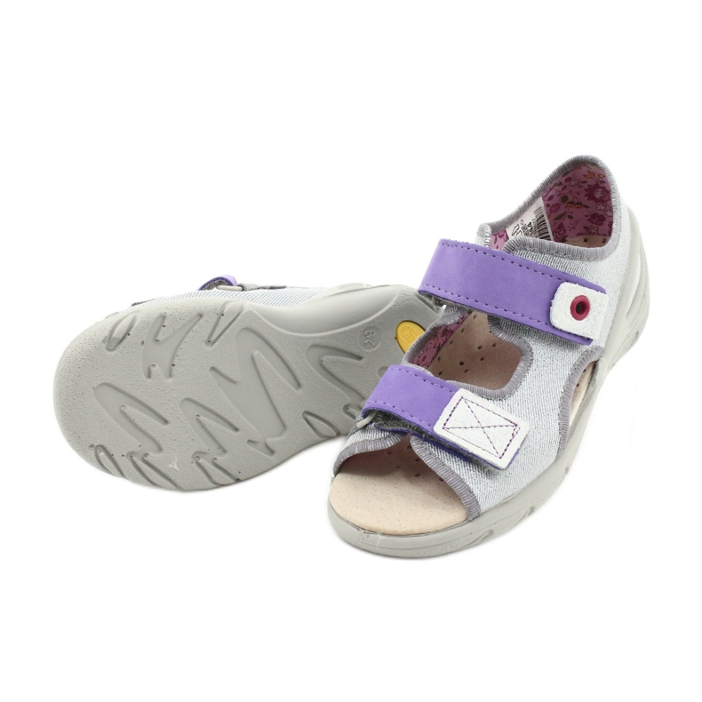 Befado children's shoes 065X144 purple silver grey 4