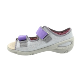 Befado children's shoes 065X144 purple silver grey 2