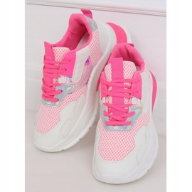 White and pink sports shoes BH003 Rose 1