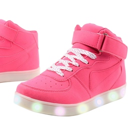 Sabana pink glowing high sneakers 2