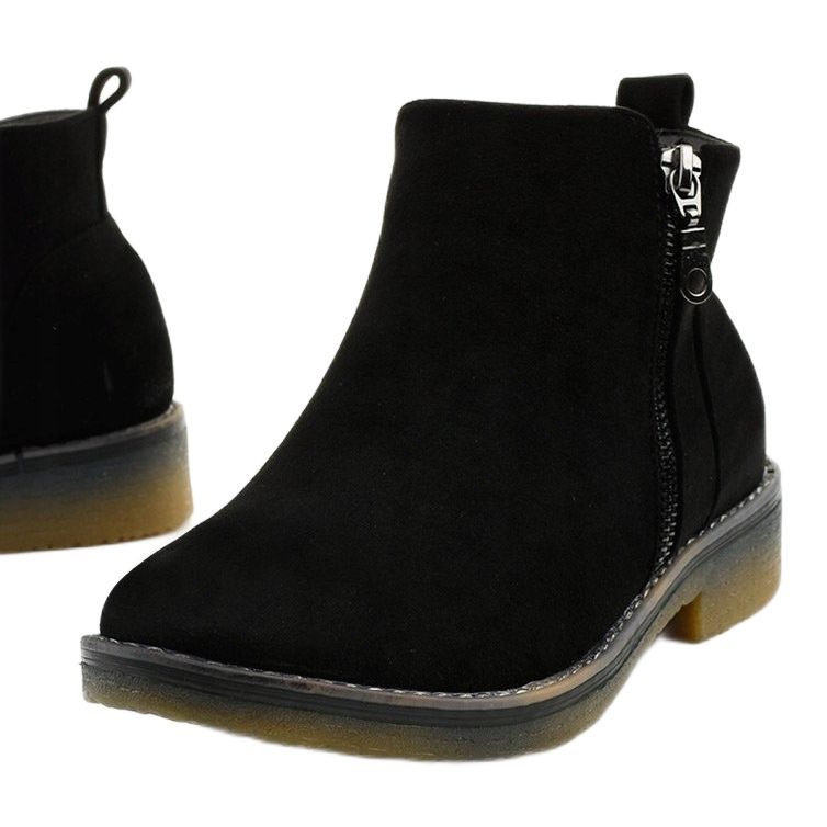 Black flat boots Amar insulated Jodhpur boots 1