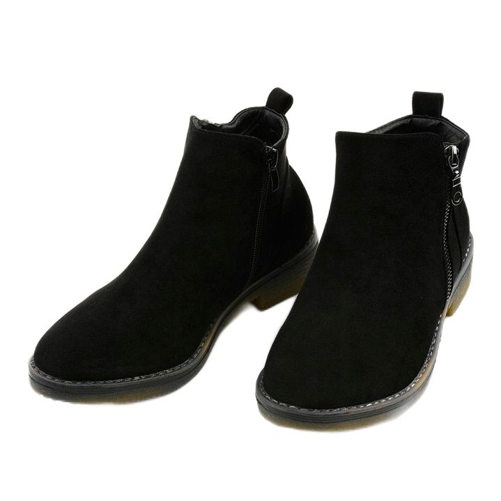 Black flat boots Amar insulated Jodhpur boots 2