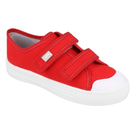 Befado children's shoes 440X012 white red 1 Befado children's shoes 440X012 white red 1